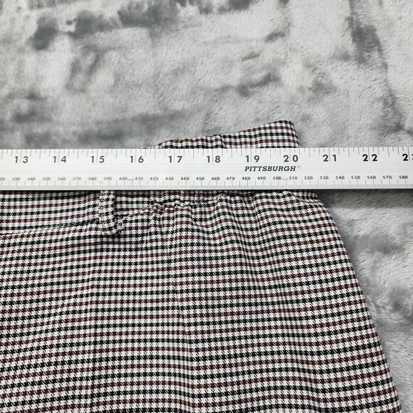 Shien Curve Pants Womens 4XL Black Brown Houndstooth High Rise Wide Leg Preppy - Picture 6 of 10